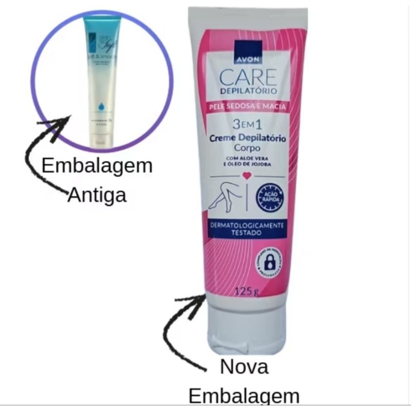 Creme Depilatório Avon Corporal Skin So Soft Avon 125g
