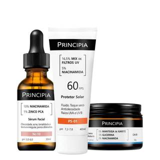 Principia Kit Uniformiza, Hidrata e Protege c/ Sérum Niacinamida NC-10 + Hidratante CH-01…