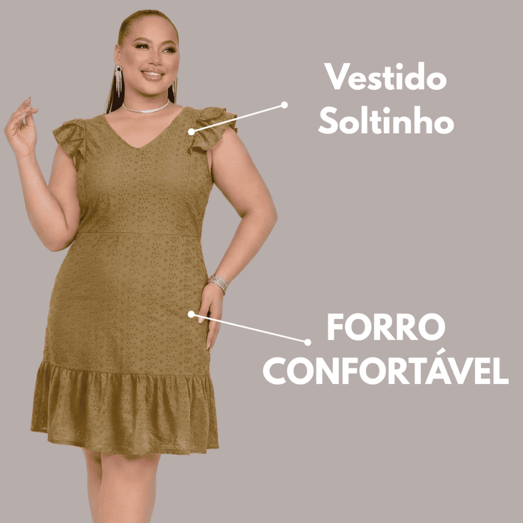 Vestido Evangélico Premium Tecido Laise Com Forro Para Festas Plus Size Confortavel