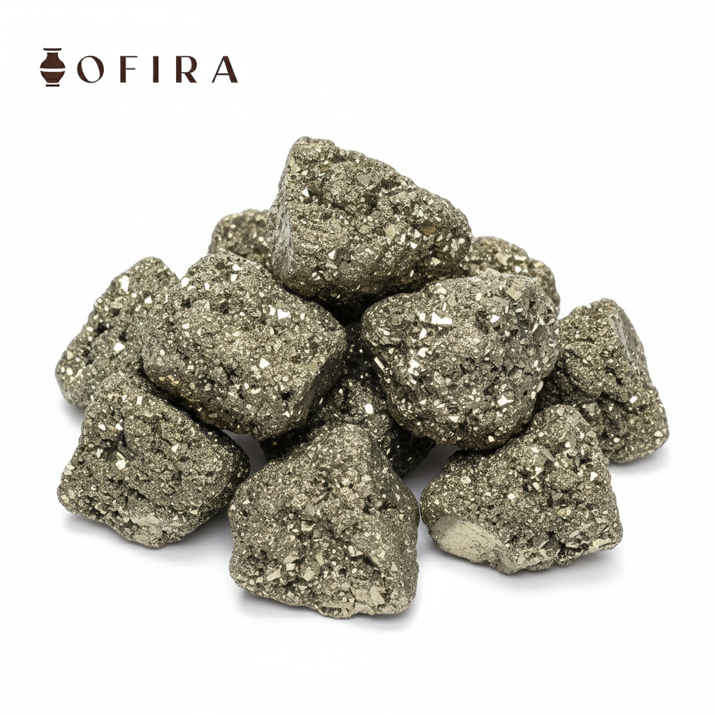 Kit 10 Pedras Naturais Pirita – Cristais da Prosperidade, Proteção e Riqueza Atacado em Oferta na Shopee