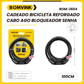 Cadeado Bicicleta Reforçado Aço Segredo Senha Bike Moto em Oferta na Shopee