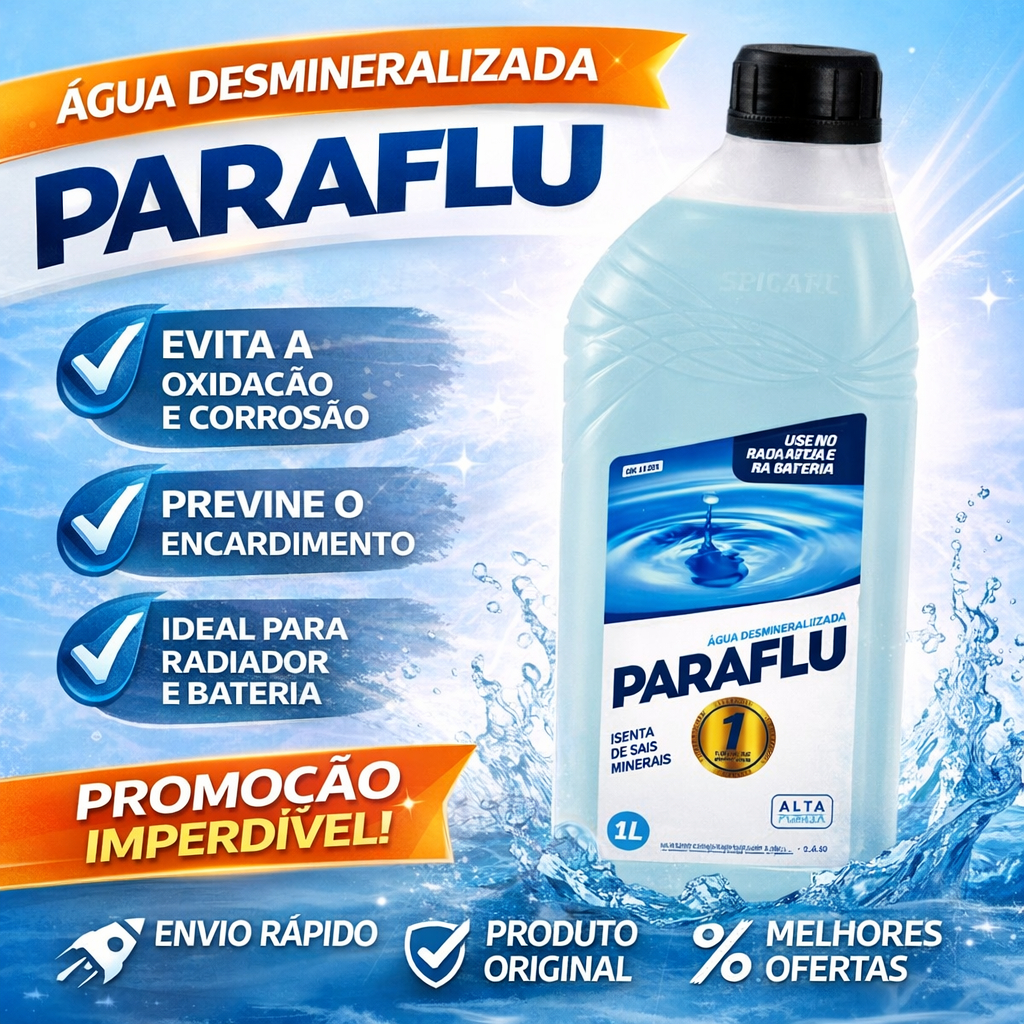 Água Desmineralizada Para Radiador e Bateria Paraflu 3031 em Oferta na Shopee