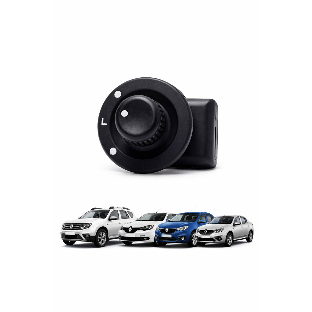 Botão interruptor Retrovisor Sandero Logan Clio Master Duster