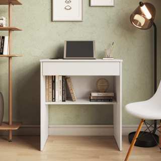 Escrivaninha Para Quarto Pequena Com Prateleira e Gaveta Home Office em Oferta na Shopee