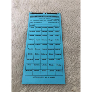 Cartela de Rifa 100 Nomes 2 Prêmios em Oferta na Shopee