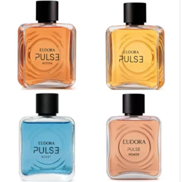Eudora Desodorante Colonia Masculino Linha Pulse, Pulse Power, Pulse Action, Pulse Boost, Pulse Intense 100ml
