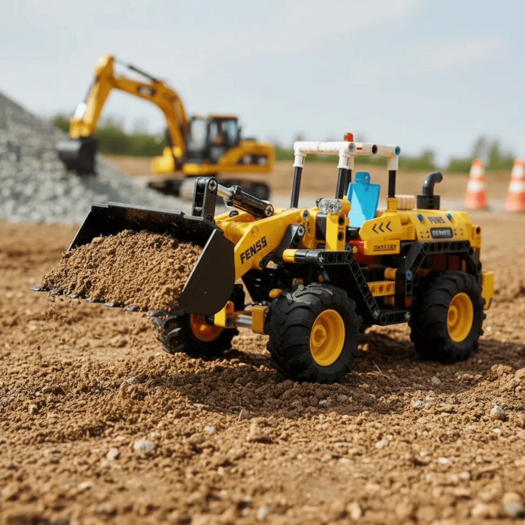 Trator Fricção Hercules 476 pçs De montar Completo Carrinho Menino