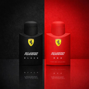 Kit 2 Perfumes Ferrari Black + Ferrari Red Masculino Eau de Toilette Dia e Noite Fixação Intensa