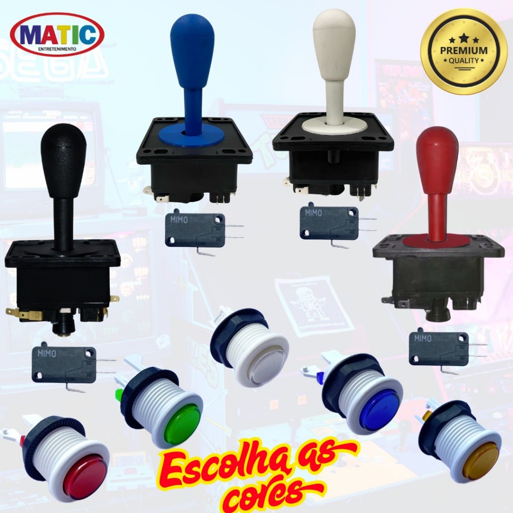 Botão Arcade Fliperama: Onde Comprar | BuscaProdutos