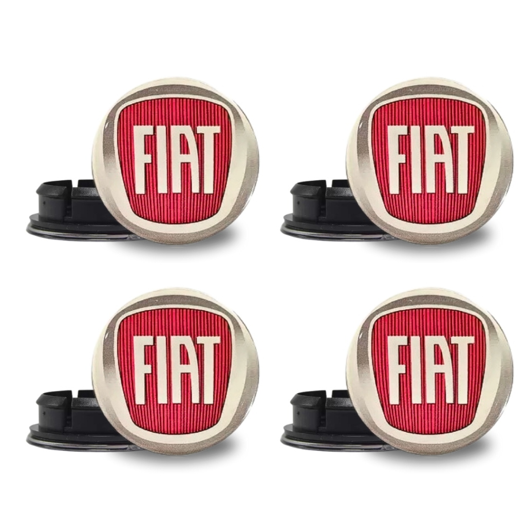 Jogo Calotinha Centro Tampa Roda Fiat Linea Absolute 49,6mm em Oferta na Shopee
