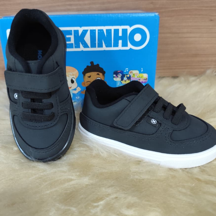 Tênis Infantil Elastico e velcro Molekinho Menino Calce Fácil Confortável Leve Escolar Original em Oferta na Shopee