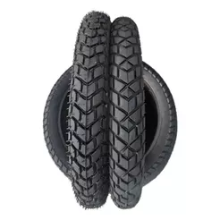 Pneu 90/90-18 + 275-18 Dianteiro/Traseiro Borrachudão Moto Honda Cg 99 Titan 2000 Fan 125 150 Ks Es