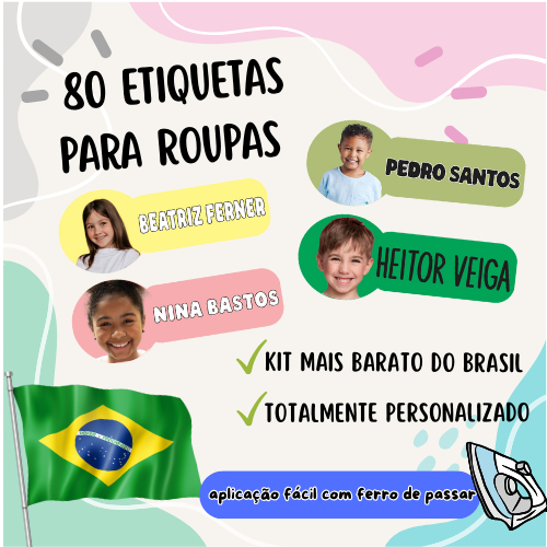 80 ETIQUETAS PARA ROUPAS* em Oferta na Shopee