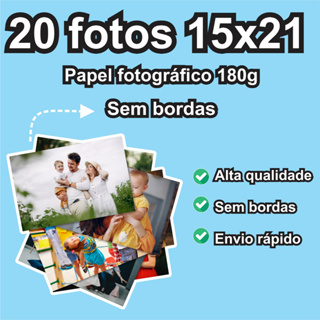Revelação de 20 fotos 15x21 em Oferta na Shopee