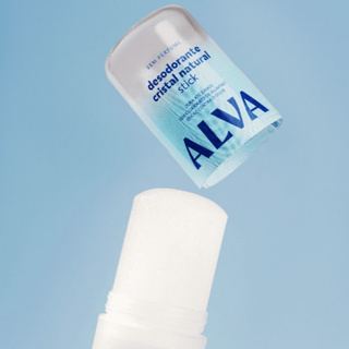 Desodorante Alva Cristal 60g – Proteção 24h, Sem Perfume em Oferta na Shopee