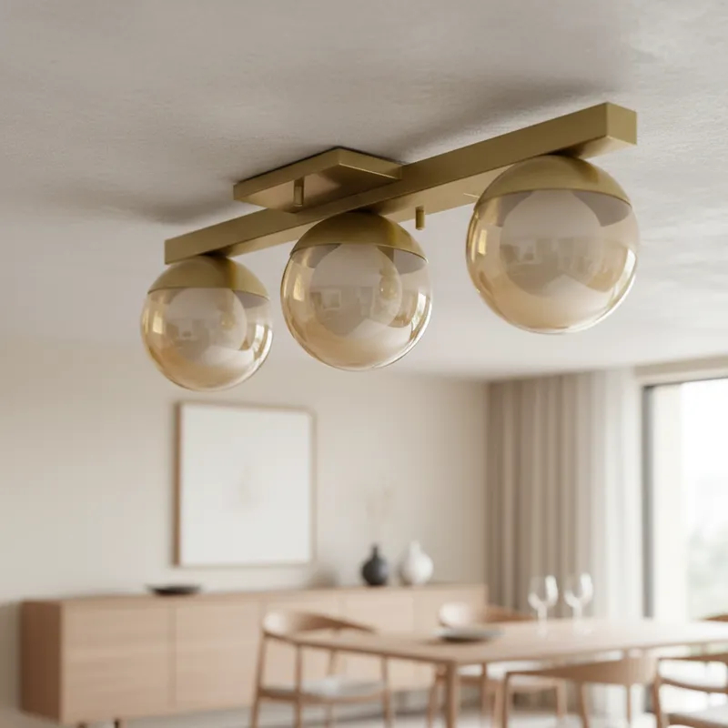 luminaria pendente lustre de Teto Jabuticaba Com 3 Vidros Globos 10cm para casa sala quarto cozinha sala de jantar