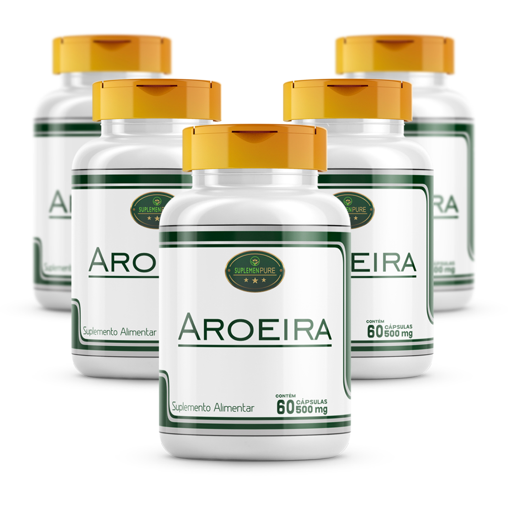 Oferta! 5 ou 6 Potes Aroeira Cápsulas 500mg - Aroeira Vermelha Natural Pura - Envio Imediato