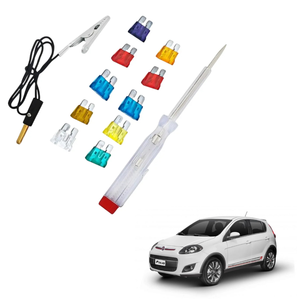 Cartela C/ 10 Fusiveis Lamina 3 A 30A Carro + Chave Teste em Oferta na Shopee