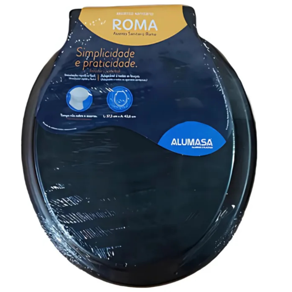 Assento Sanitário Preto Oval: Onde Comprar | BuscaProdutos