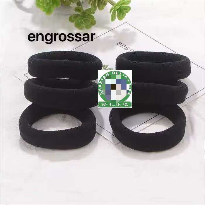 KIT 24/48/72/96/120 rabico Xuxinha De Cabelo Meia De Seda Grosso Prendedor Super Resistente preto ATACADO em Oferta na Shopee