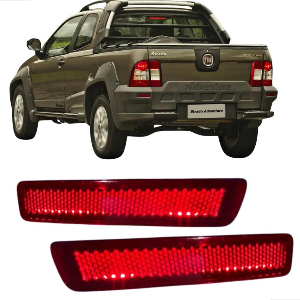 Refletor Olho De Gato Parachoque Traseiro Strada 2004 A 2013 Adventure Working Original Fiat Mopar
