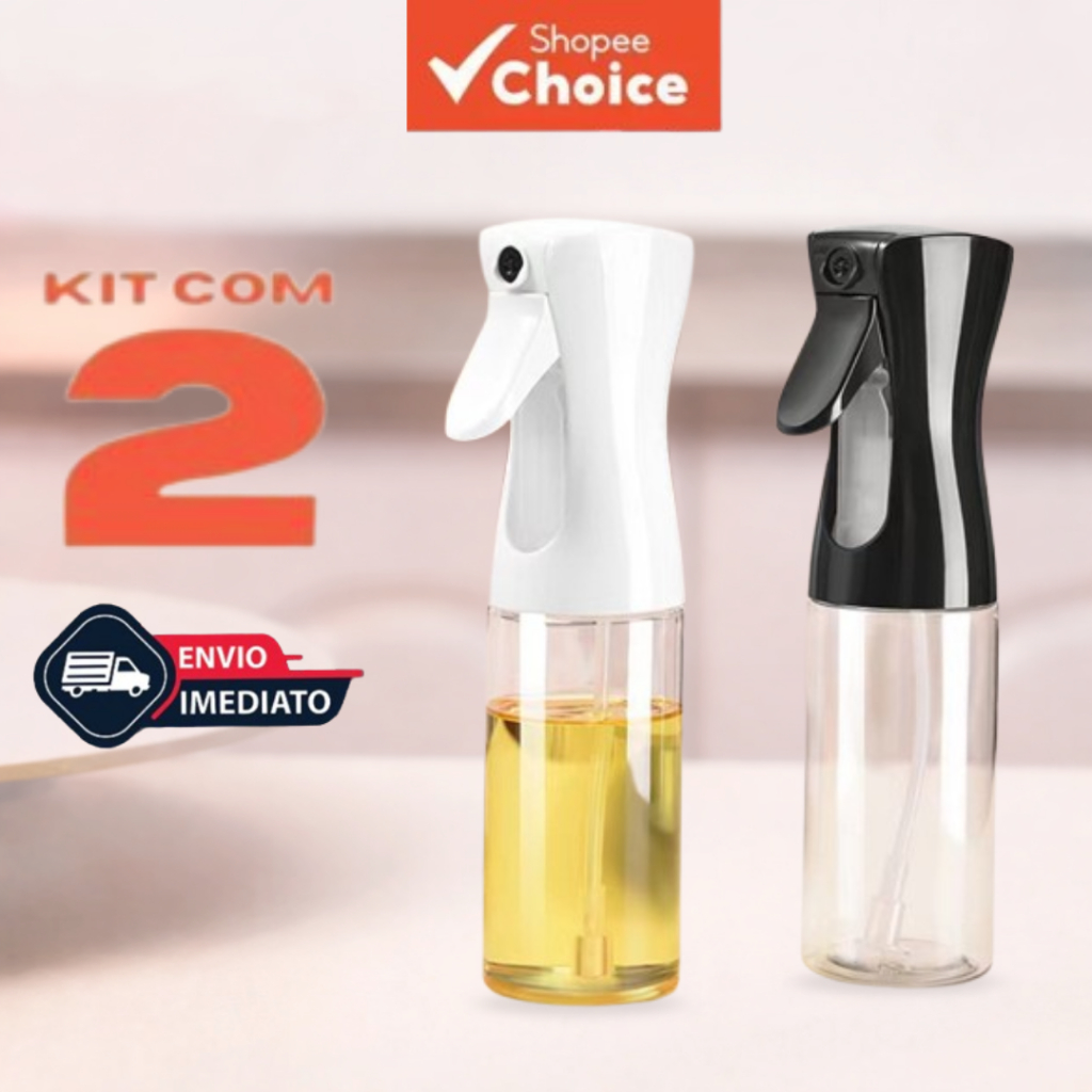 Spray Borrifador Galheteiro Vidro 210ml Para Azeite Óleo e Vinagre Pulverizador