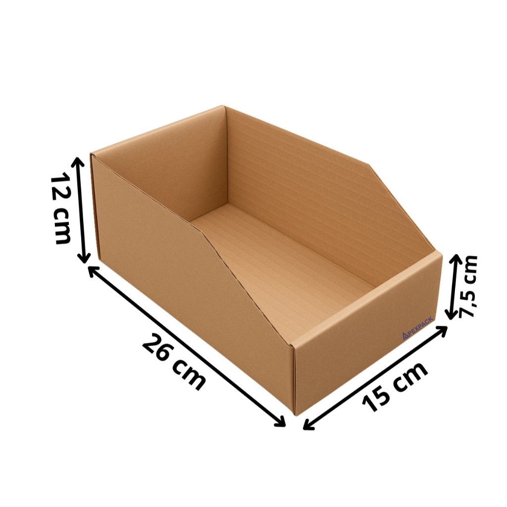 50 Caixas De Papelão Organizadora Estoque 26x15x12