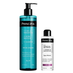 Principia Kit Double Cleasing c/ Água Micelar AM-01 + Gel de Limpeza GL-01