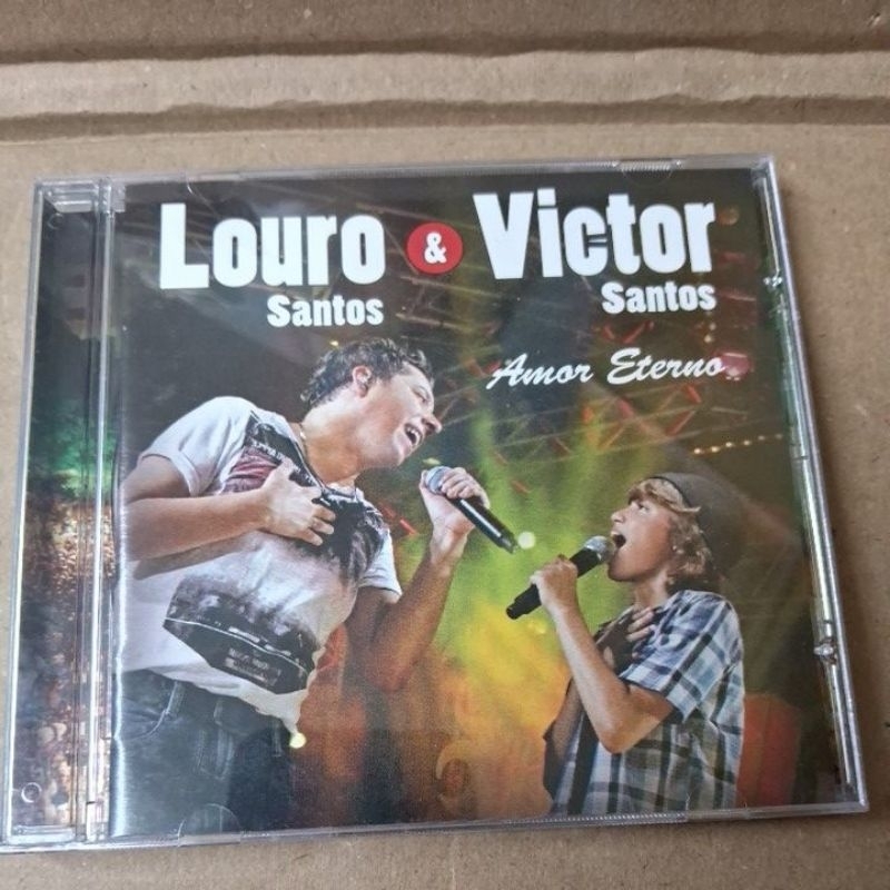 CD- LOURO SANTOS & VICTOR SANTOS = AMOR ETERNO ( USADO) LEIA A DESCRIÇÃO