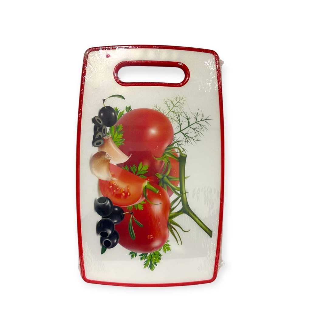 Tábua de Corte Plástica tamanho médio -Decorada – Para Carne, Frutas e Legumes | Tábua de Cozinha Resistente em Oferta na Shopee