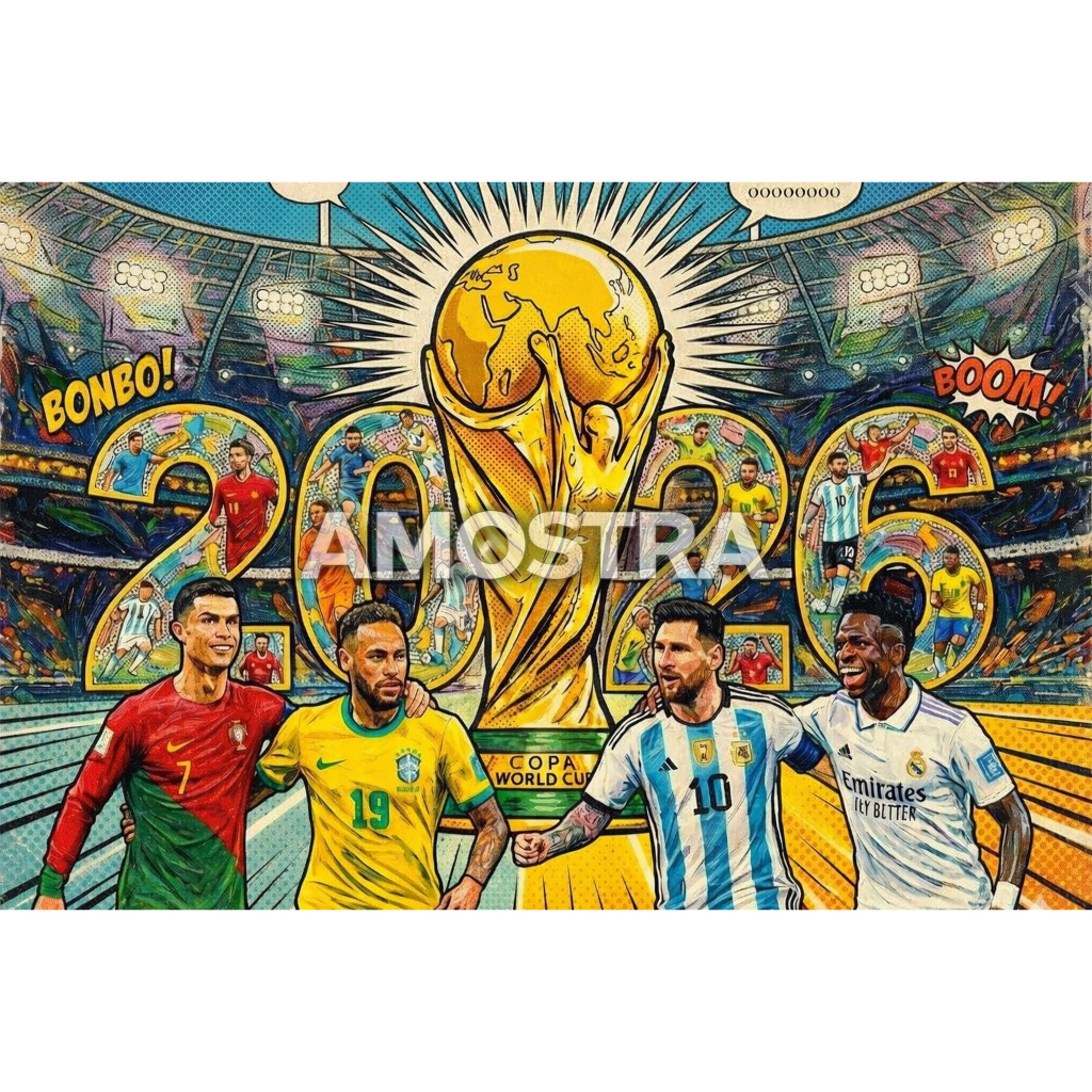 Livro de Colorir – COPA 2026 Tema Futebol