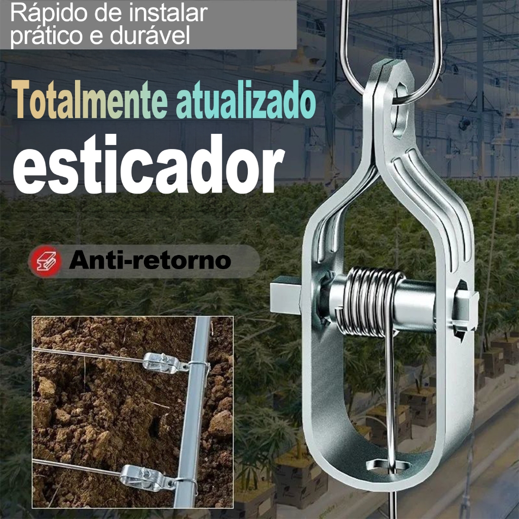Kit 5-20 Esticador de Aço galvanizado Manual Com Trava Anti-retorno para Jardim TEX