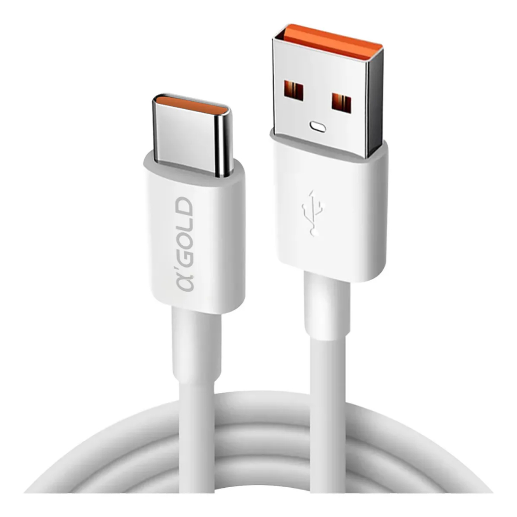 Cabo Carregador USB Tipo C 6A Carregamento Rápido