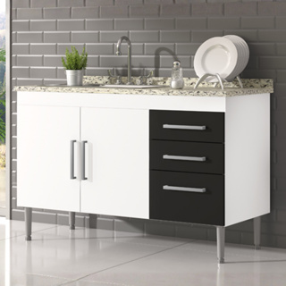 Gabinete De Pia Gemeos 1,20m em Oferta na Shopee