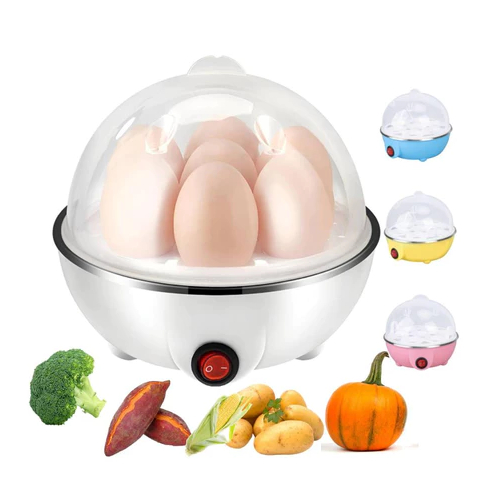 Cozedor de Ovos Elétrico Portátil No Vapor Egg Cooker Portátil 220v cor aleatória
