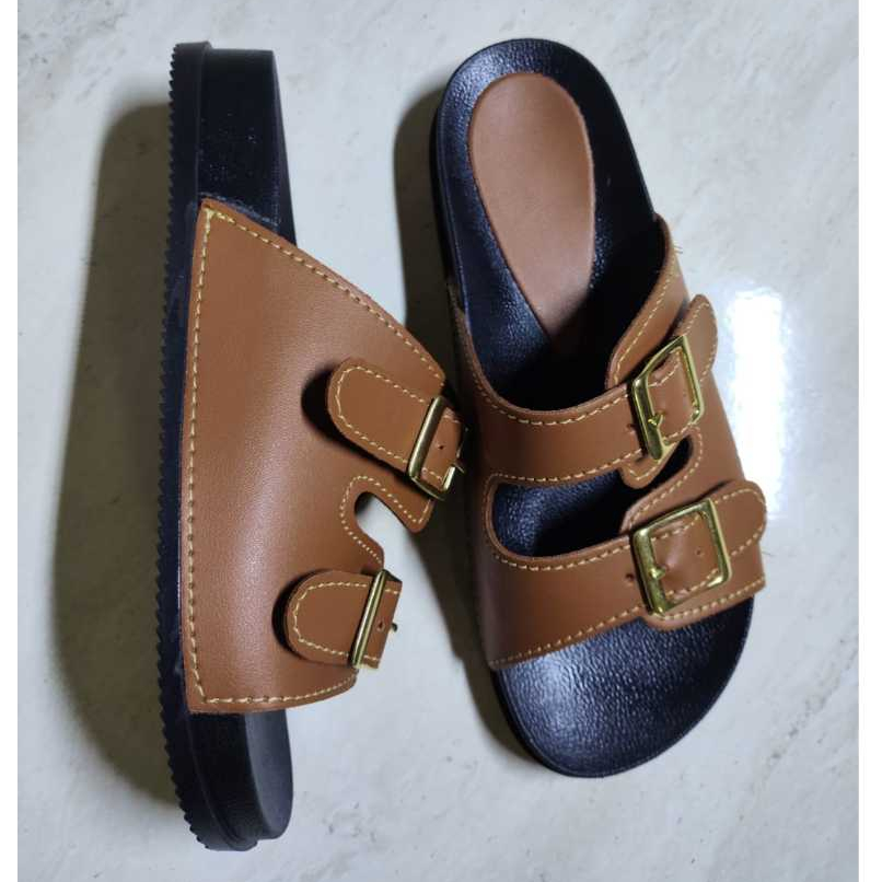 Sandália Papete Birken super confortável chinelo slide calce fácil c/ajuste em fivela ref.03