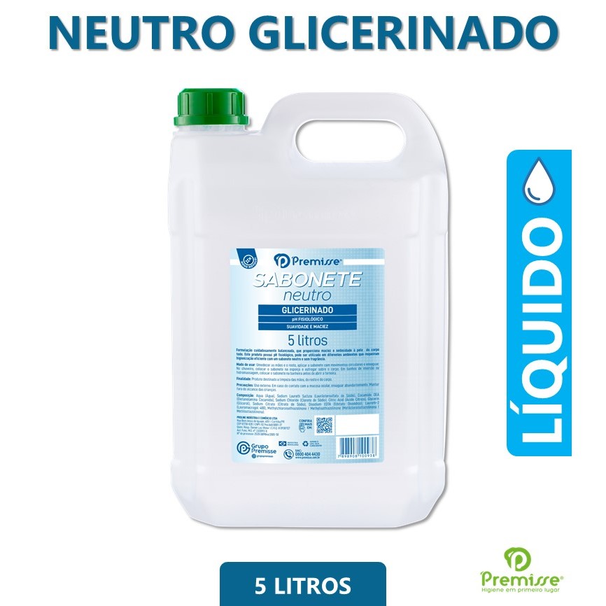 Sabonete Líquido Neutro Glicerinado 5L - Premisse