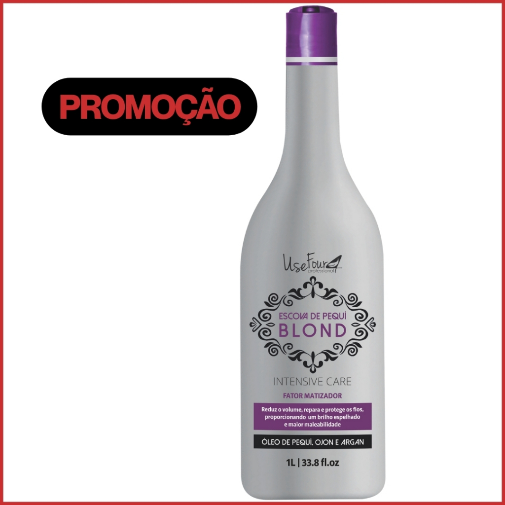 Escova Progressiva Blond 1L Para Cabelos Loiros e descoloridos LISO Perfeito lambido