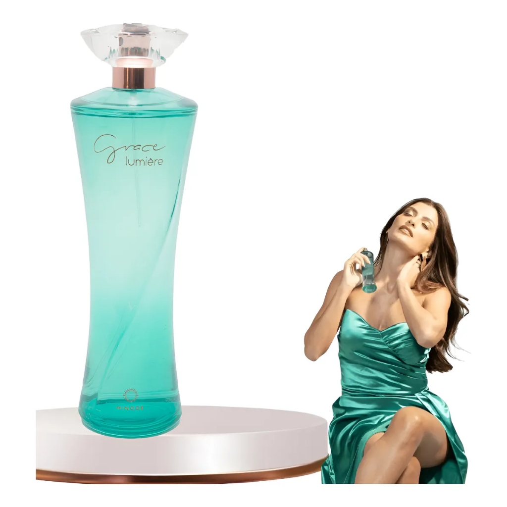 Perfume Feminino Grace Lumiere Hinode Deo Colônia 100ml- Promoção- Perfume Grace Verde Hinode- Perfume Grace Lançamento