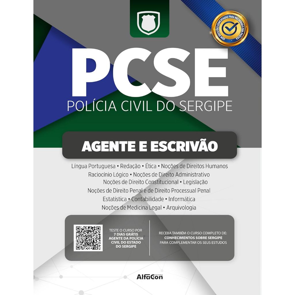 Livro Apostila - PCSE - Agente e Escrivão da Polícia Civil do Sergipe - 1ª Edição