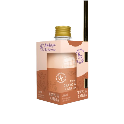 Difusor de ambiente Cheirinho 250ml Boutique Cravo E Canela