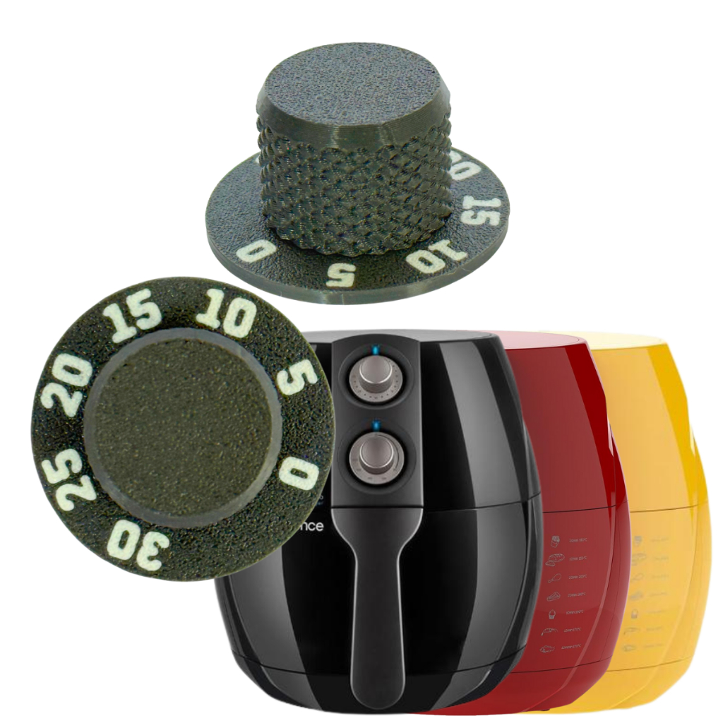 Botão Knob Compatível CADENCE FRT531 FRT544 FRT541 Original Marques Maker 3D Tempo Timer Temperatura