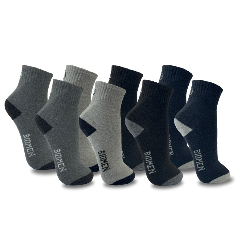 Meia Masculina Cano Longo Kit com até 12 Pares Cores Sortidas BIOMEN em Oferta na Shopee