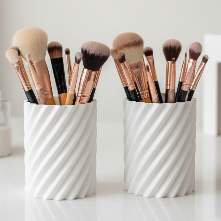 Porta Lápis Organizador Multiuso Design Moderno Caneta Pincel Treco Mesa em Oferta na Shopee