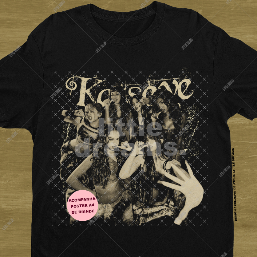 Camiseta Katseye - 100% ALGODÃO em Oferta na Shopee