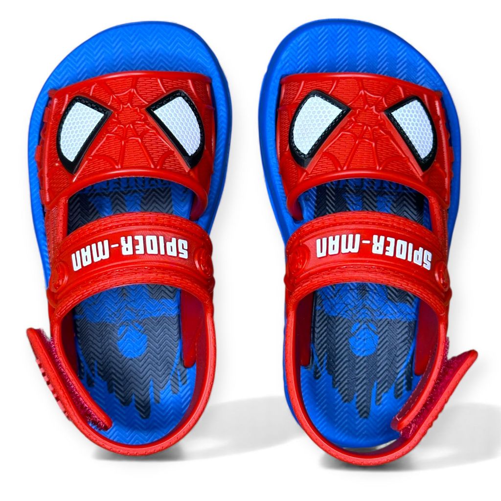 Homem Aranha Sandália Infantil com Brinquedo Borracha Confortável Calce Fácil Marvel Heróis