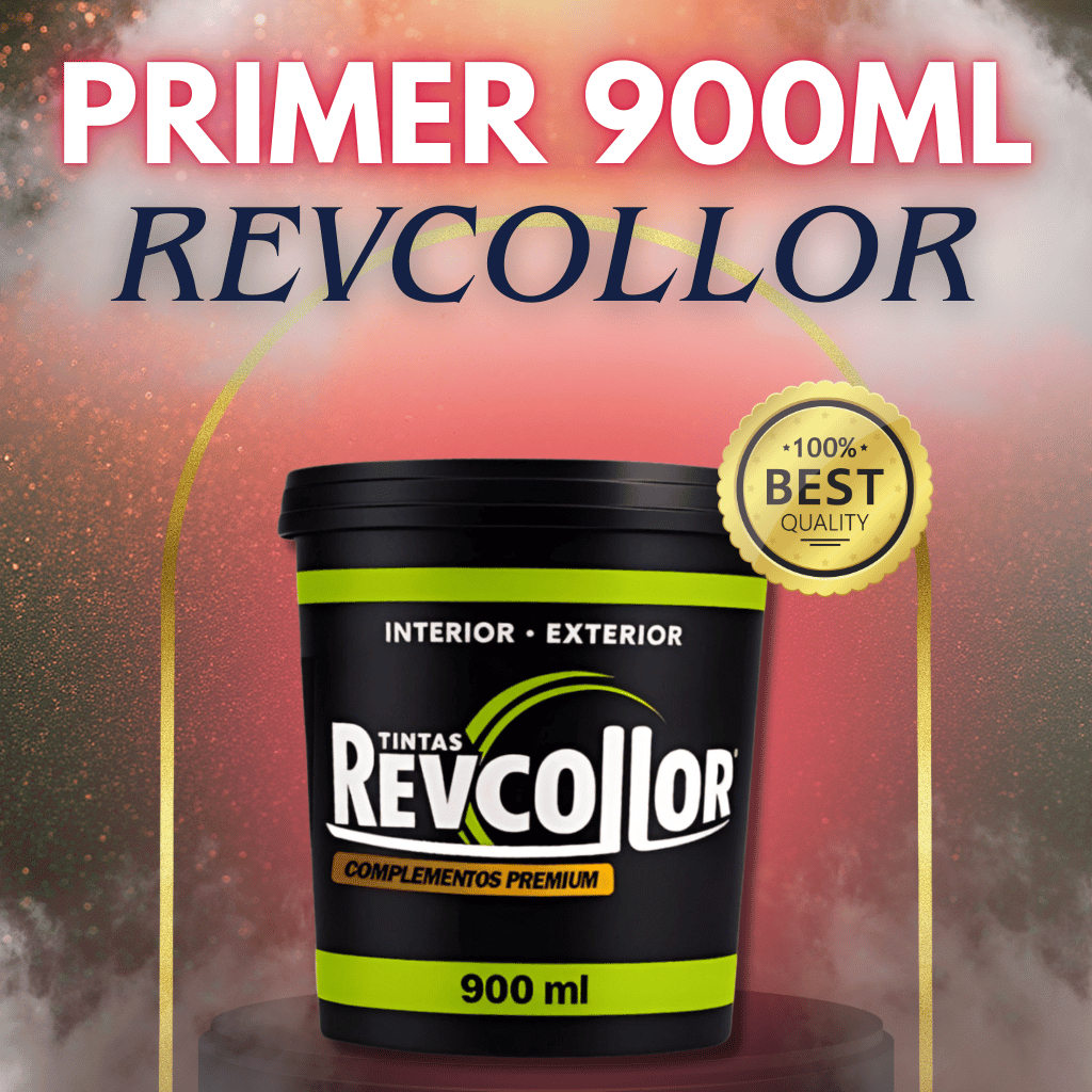 Primer Revcollor 900ml Fundo Preparador para Pedras Naturais, reforça aderência do revestimento