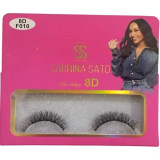Cílios Postiços Sabrina Sato 8d 1 Par Preto 8d 1 Cm 1 Cm em Oferta na Shopee