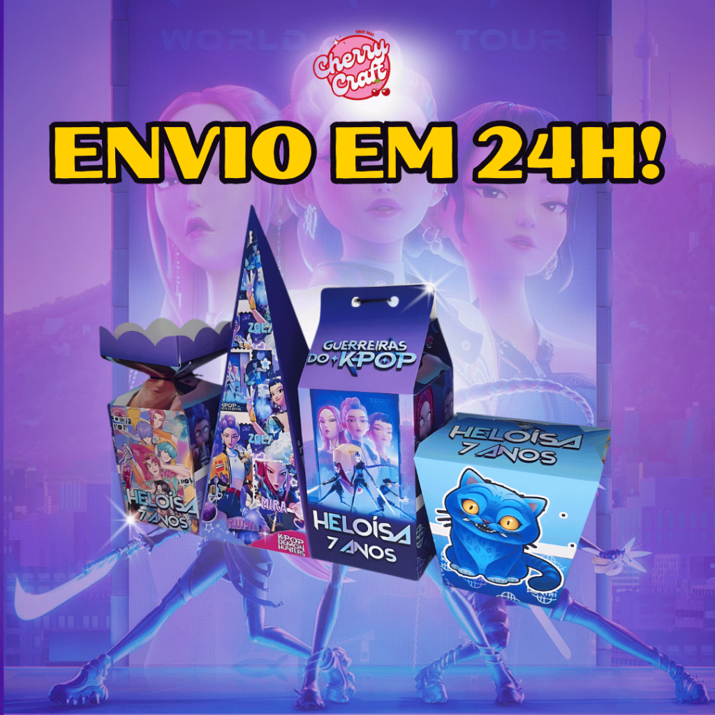 Kit 50 Caixinhas Guerreiras do Kpop PAPEL BRILHANTE Lembrancinhas 4 Formatos Personalizado Com Nome Idade Ou Frase em Oferta na Shopee