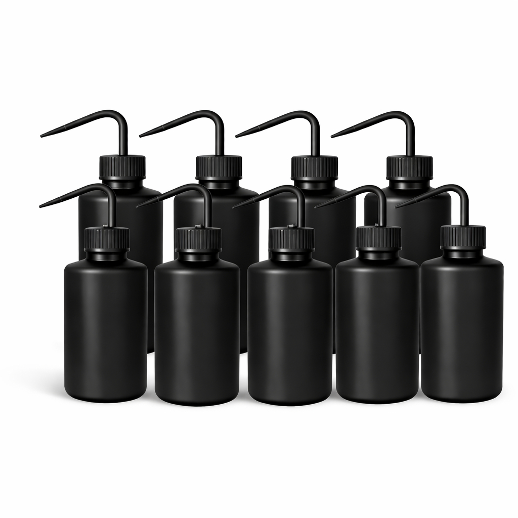 Kit 12 Pissetas Pretas 150ml – Frasco Lavável para Extensão de Cílios e Limpeza Profissional em Oferta na Shopee